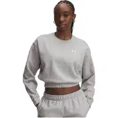 Under Armour Rival Fleece Piped Crew Sweatshirt Gris L Femme