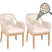 Mendler Chaise de jardin -H56b (lot de 2)