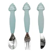Trixie Couverts 3 Pièces En Silicone Mr Shark