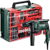 Metabo SB 650 Set Perceuse à percussion 650 W 10 Nm + 78 pcs. kit d'accessoires ( 600742710 )