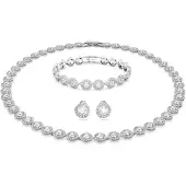 Swarovski Parure de bijoux 'Angelic' argent / transparent