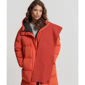 Superdry Femme Luxe Écharpe, Rouge - Taille: 158x25cm