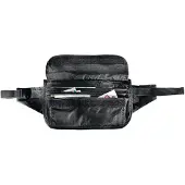 Tatonka Pochette de Ceinture en Cuir, sac banane, noir