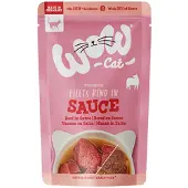 WOW! WOW Cat Wet Adult en Sauce - Bœuf