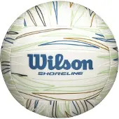 Wilson Shoreline Gen Green Volleyball - Taille officielle Blanc/Bleu