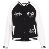 Mymo Veste de survêtement noir / blanc cassé