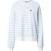 Pieces Sweat-shirt 'PCGRETA' bleu clair / rouge / blanc