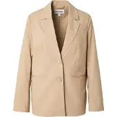 Pieces Rosa Loose Blazer Beige S Femme