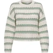 ONLY Pull-over 'ONLASA' crème / vert / vert pastel