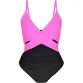 Faina Maillot de bain rose / noir