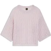 BOSS Pull en maille ajourée de laine mélangée