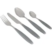 Gimex Couverts - Gris - Manche Soft Touch - 16 pièces