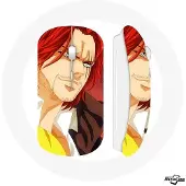MANIACASE Souris Sans Fil - - Shanks One Piece - Blanc - USB wifi - Compatible Mac et PC