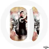 MANIACASE Souris Sans Fil - - Donnie Yen - Blanc - Clé USB Wifi - Compatible Mac et PC