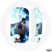 MANIACASE Souris Sans Fil - Naruto - Kakashi Hatake - Compatible Mac et PC - Clé USB Wi-Fi - Blanc