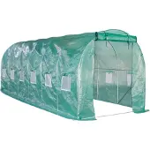 Lendo Online Serre Tunnel avec PE Film 200x600x200 cm 12m²