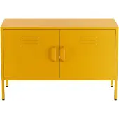 Lendo Online Meuble TV 100x40x65 cm Métal Jaune