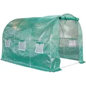 Lendo Online Serre Tunnel avec PE Film 200x300x200 cm 6m²
