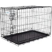 Lendo Online Cage pour Chien Pliable 90x60x67 cm Acier Noir