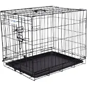 Lendo Online Cage pour Chien Pliable 60x43x50 cm Acier Noir