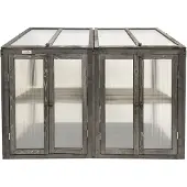 Lendo Online Mini Serre de Culture Bois 120x49x97,5 cm Gris