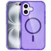 IMoshion Coque Pailletée avec MagSafe Apple iPhone 16 - Paillettes Violet