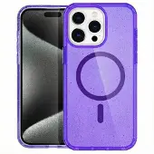 IMoshion Coque Pailletée avec MagSafe Apple iPhone 15 Pro - Paillettes Violet