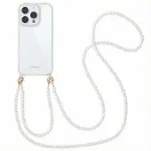 IMoshion Coque avec cordons de téléphone pour Apple iPhone 16 Pro Max - Perles
