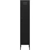 Lendo Online Armoire Vestiaire 35x50x180 cm Métal Noir