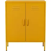 Lendo Online Buffet 80×40×100 cm Métal Jaune