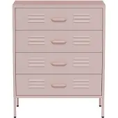 Lendo Online Commode 80x40x100 cm Métal Rose