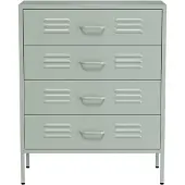 Lendo Online Commode 80x40x100 cm Métal Vert