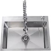 Lendo Online Évier Inox Argent 59×44 Robinet Extractible