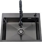 Lendo Online Évier Inox Anthracite 59×44 Robinet Extractible