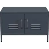Lendo Online Table basse 68x50x44 cm Métal Anthracite