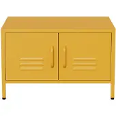 Lendo Online Table basse 68x50x44 cm Métal Jaune