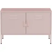 Lendo Online Meuble TV 100x40x65 cm Métal Rose