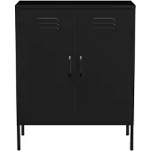 Lendo Online Buffet 80×40×100 cm Métal Noir