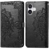 IMoshion Etui de télephone Mandala pour Apple iPhone 16 - Noir
