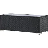 Ebuy24 London table de jardin 50x120cm noir.