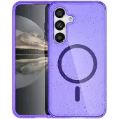 IMoshion Coque Pailletée avec MagSafe Samsung Galaxy S24 - Paillettes Violet