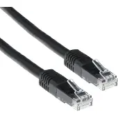 ACT 1.50m Cat6a UTP 1.5m Cat6a U/UTP (UTP) noir Câble réseau (IB3551)