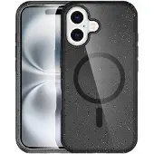 IMoshion Coque Pailletée avec MagSafe Apple iPhone 16 - Glitter Noir