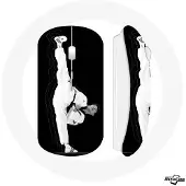 MANIACASE Souris Sans Fil - - Taekwondo - Noir - USB Wi-Fi - Compatible Mac et PC