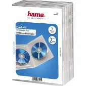Hama Boîtier DVD - Standard case - Pour 2 disques - 5 pièces -