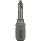 Bosch Lot de 3 embouts de vissage Extra-dure Pozidriv PZ1 à queue 6 pans mâle 1/4 Longueur 25mm 2607001554