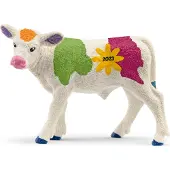 Schleich Farm World Veau coloré, exclusivité du présentoir de Pâques, Veau coloré de printemps 5,1 cm, limited Edition, **