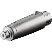 Pro XLR Adapter, Cinch Buchse zu XLR Buchse