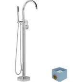Blaufoss Elipsos robinet baignoire îlot avec douchette chrome brillant