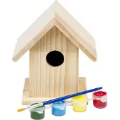BS Toys bois cage d'oiseau peinture 6 pièces